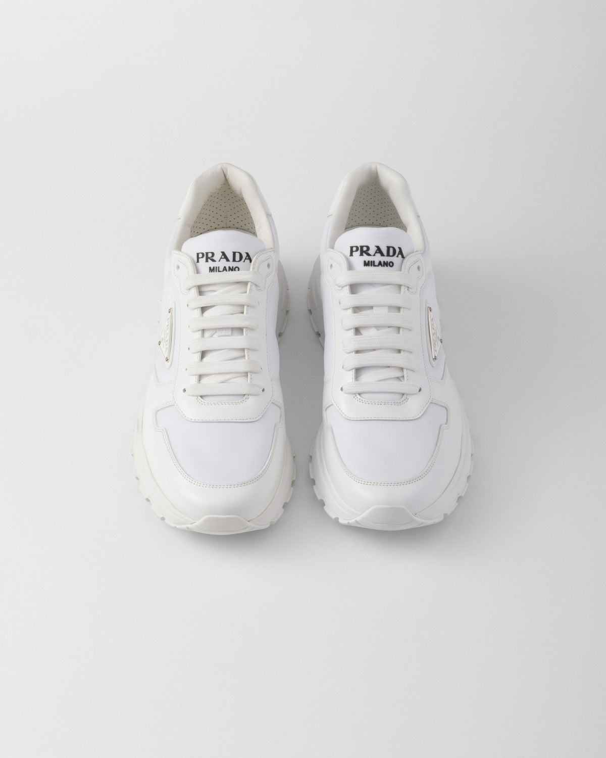 Prada Cuir Brossé Blanc