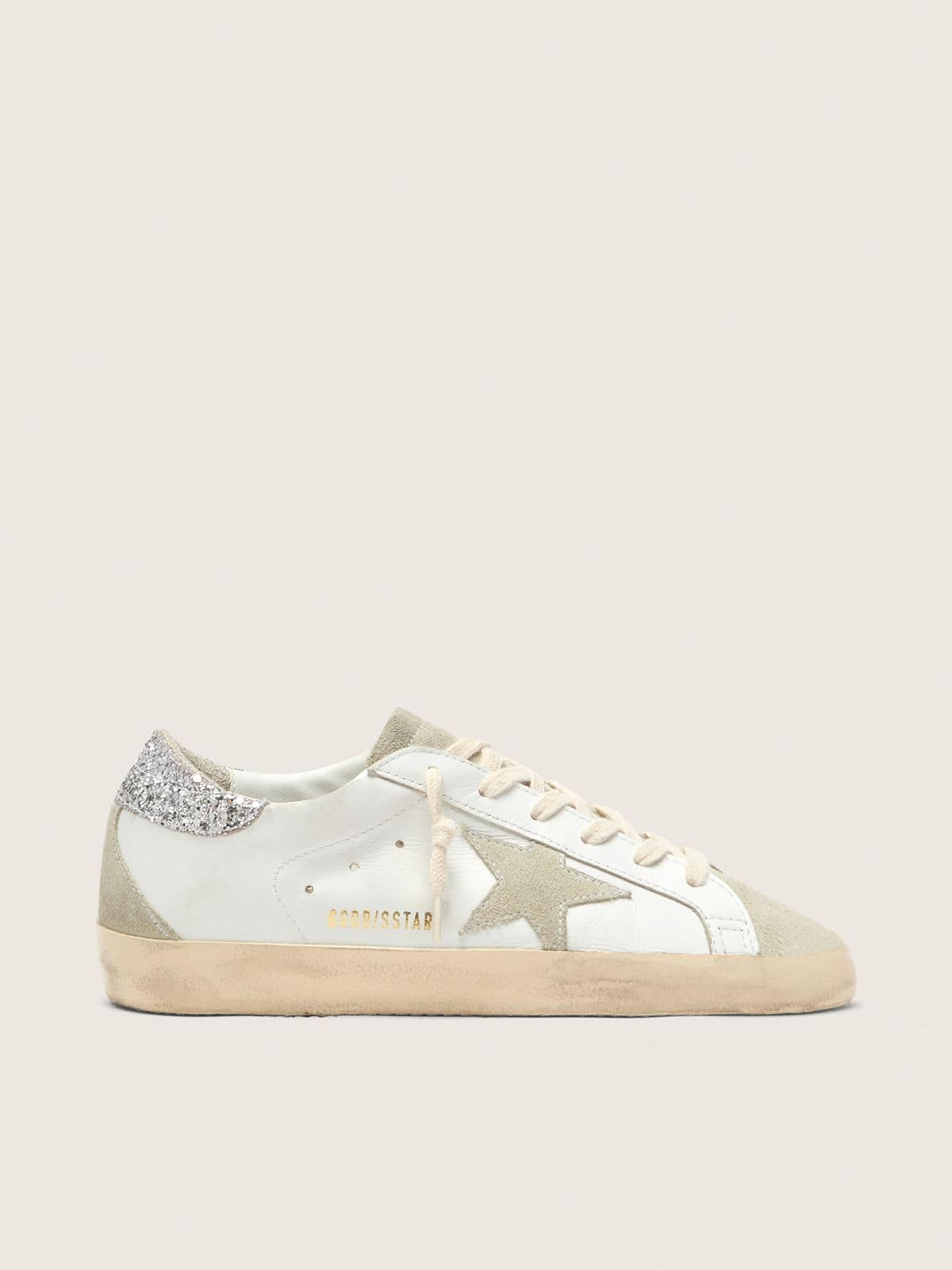 Super-Star pailletée dorées / Gris